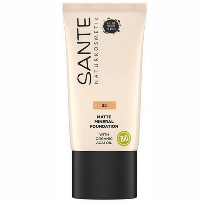 Maquillatge Fluid Mineral Mate 02 Vegan 30ml SANTE