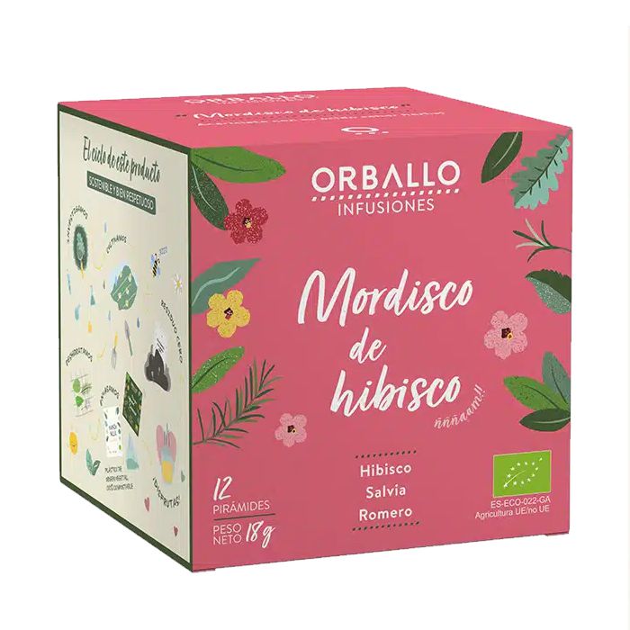 &quot;Mordisco de hibisco&quot; 12 piràmides ORBALLO